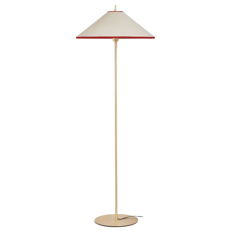 Tafta Lattiavalaisin Ø52 cm, Punainen / Luonnonvalkoinen